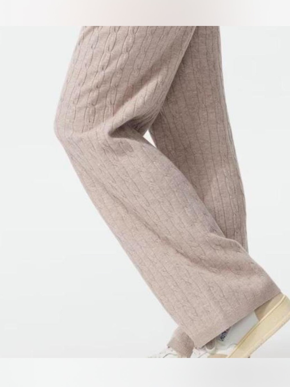 Uniqlo Cable Knit Sweater Set - Taupe - Picture 6 of 7